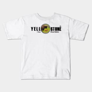 I Saw Bison Babies, Yellowstone National Park Kids T-Shirt